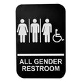 695653 Tablecraft 6" x 9" All Gender Restroom w/ Handicapped Symbol & Braille-Tablecraft Products