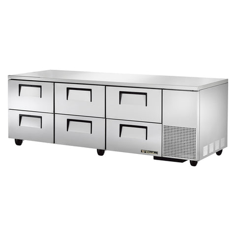 True Mfg. TUC-93D-6-HC 6-Drawer Undercounter Refrigerator with Hydrocarbon Refrigerant