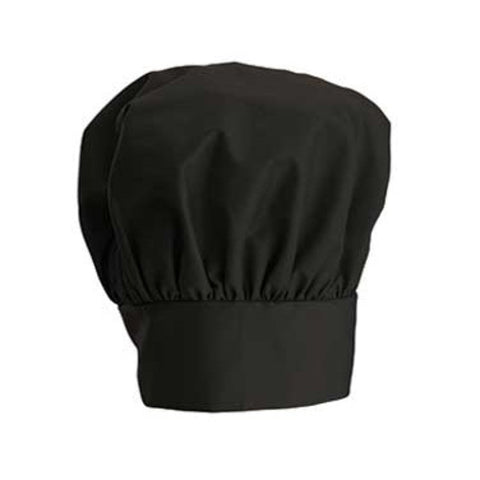 CH-13BK Winco 13" Black Chef Hat w/ Adjustable Velcro Closure-WINCO