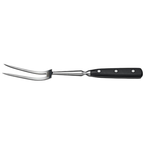 KFP-140 Winco 14" Extra Heavy-Weight Cureved Carving Fork w/ Plastic Handle-WINCO