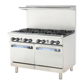 TAR-8 Turbo Air 48" 8-Burner Gas Range w/ (2) Ovens-Turbo Air