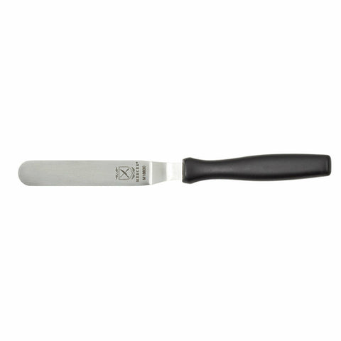 Mercer Culinary M18830P 4-1/4" Offset Spatula with Black Polypropylene Handle