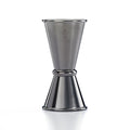 M37000BK Mercer Culinary Barfly Japanese Style Jigger, 1/2 oz. & 3/4 oz.-Mercer Culinary