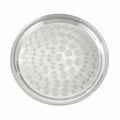 STRS-14 Winco 14" Round Stainless Steel Swirl Service Tray-WINCO