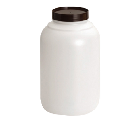 JC1128A Tablecraft 1 Gallon Polyethylene Backup Unit w/ Assorted Color-Coded Caps-Tablecraft Products