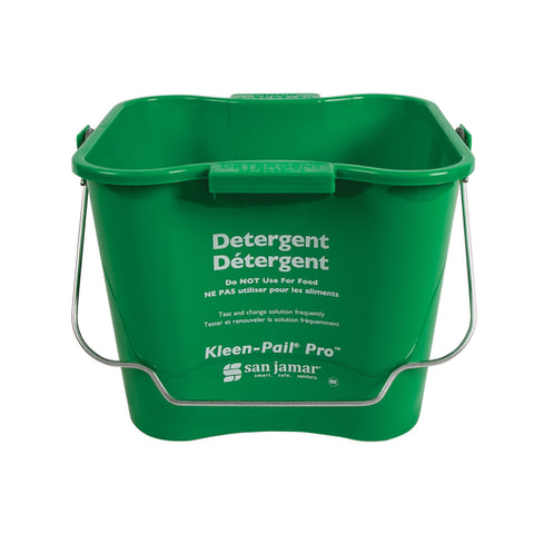 San Jamar KPP256GN Kleen-Pail Pro 8 Quart Sanitizing Pail, Green