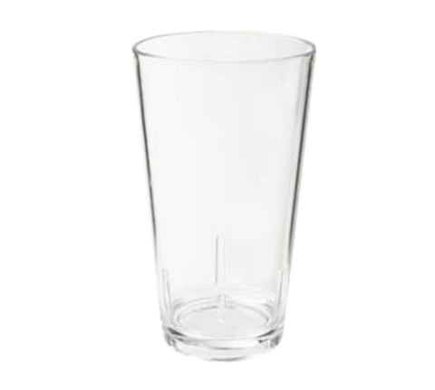 G.E.T. Enterprises S-15-1-CL 14 oz. Clear SAN Plastic Stackable Mixing Glass Shaker Tumbler
