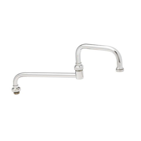 067X T&S Brass 15" Double Joint Swing Spout