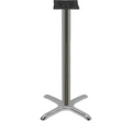 B22CHR-BAR Oak Street Chrome Plated Bar Height Table Base w/ 22" x 22" Base Spread-OAK STREET MANUFACTURING
