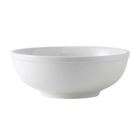 Tuxton China BPB-7003 Porcelain White Round Menudo/Salad/Pasta Bowl, 9-1/2" Dia. x 3-1/2"H, 75-1/2 oz.