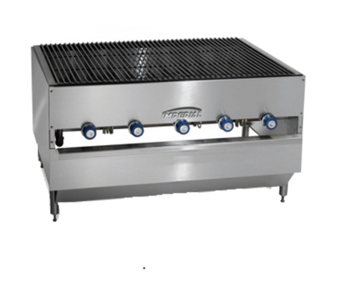 Imperial ICB-4836 48 in Countertop Gas Chicken Broiler with 5 Burners (250,000 BTU)