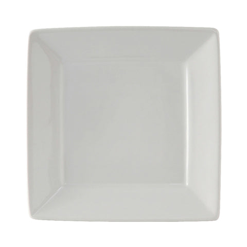 Tuxton China BWH-0845 8-1/2" Square Wide Rim Ceramic Plate, White