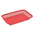 1077R Tablecraft 10-3/4" x 7-3/4" x 1-1/2" Red Rectangular Grande Platter Basket-Tablecraft Products