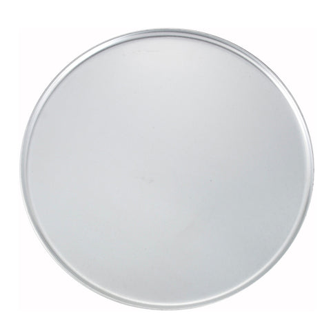 Winco APZC-18 18" Round Coupe Aluminum Pizza Pan