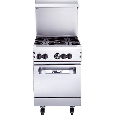 Vulcan 24S-4B-QS-PLATINUM 24 in Gas Restaurant Range with 4 Burners and Standard Oven