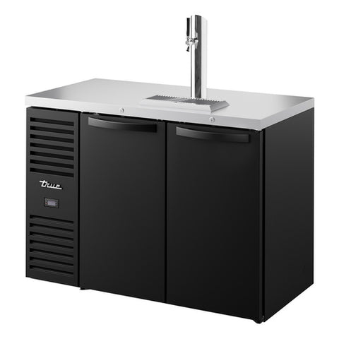 TDR48-RISZ1-L-B-SS-1 True Mfg. – Premier Bar Refrigerated Draft Bar Cooler, two-section, 48"W