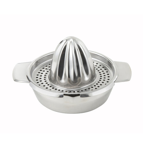 Winco JC-4 5" Dia Manual Stainless Steel Citrus Juicer