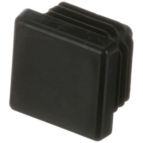 AllPoints 281643 Inside Square Cap for 18 Gauge 1" OD Tubing, Black ABS Plastic