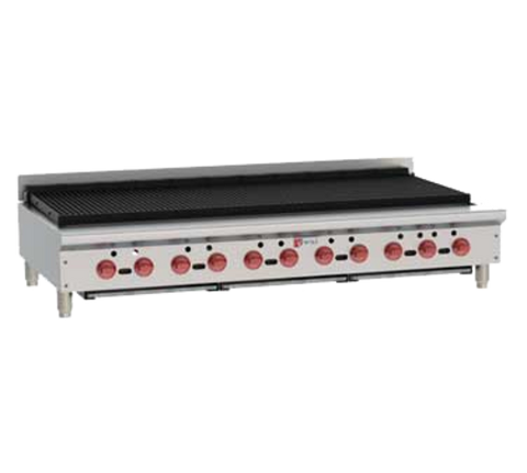 Wolf ACB60 60 in Low Profile Gas Countertop Charbroiler