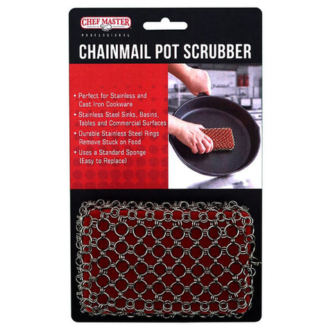 Chef Master 90236 Commercial Chainmail Pot Scrubber