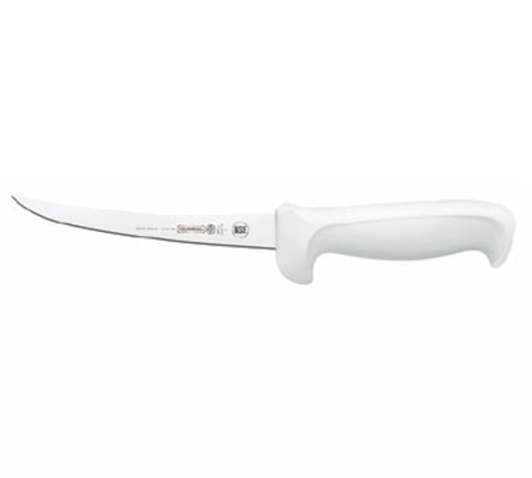 Mundial W5607-6 6" Curved Semi-Stiff Boning Knife, White Polypropylene Handle