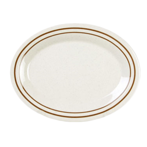 AD212AA Thunder Group 12" x 9" Arcadia Melamine Oval Platter-Thunder Group