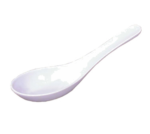 22802 Town 2/3 oz White Ceramic Chinese Soup Spoon - DZ-TOWN