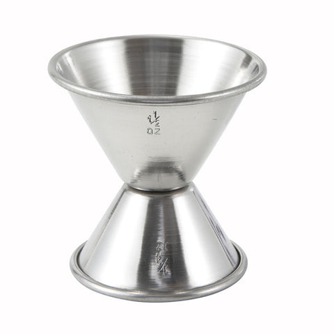 Winco J-3 Double Jigger, Stainless Steel, 3/4 oz & 1-1/2 oz