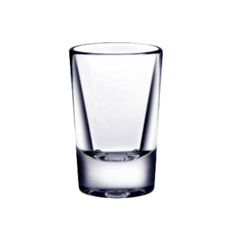 Thunder Group PLTHSG001CC 1 oz. Clear Polycarbonate Heavy Base Shot Glass