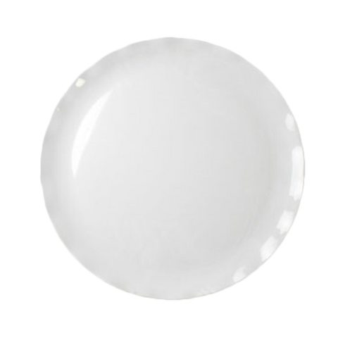 Thunder Group RF1020W 20" White Melamine Plate / Platter