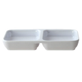 19002WT Thunder Group Sauce Dish, 2-compartment, 4 oz.-Thunder Group