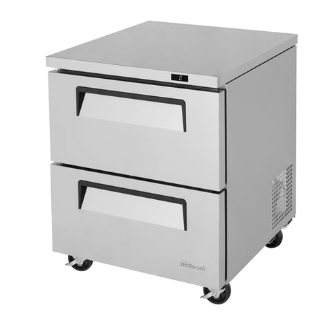 TUF-28SD-D2-N Turbo Air 28" 2 Drawer Super Deluxe Undercounter Freezer-Turbo Air