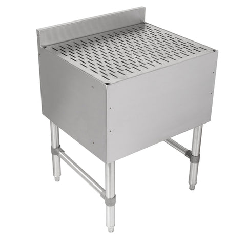 John Boos UBDB-2136-X Freestanding Underbar Drainboard with 3" Backsplash, 36"W x 21"D x 32-1/2"H
