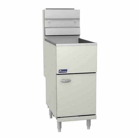 35C+S LP Pitco 35-40 Lb. Stainless Steel Floor Fryer - LP