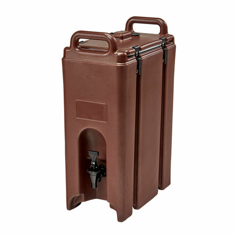 Cambro 500LCD131 Camtainer 4.75 Gallon Dark Brown Insulated Beverage Dispenser