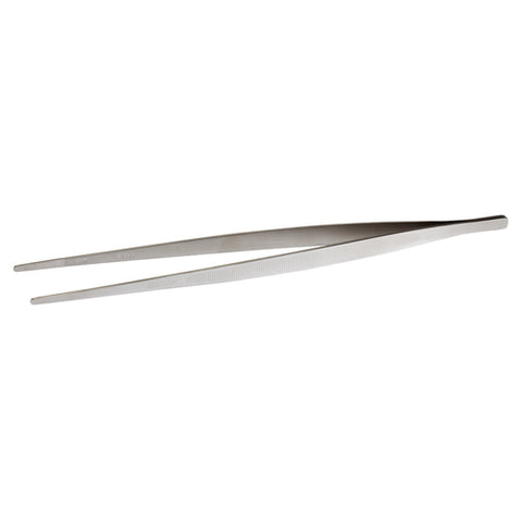 Mercer Culinary M35132 11-3/4" Precision Straight Plating Tongs, Stainless Steel