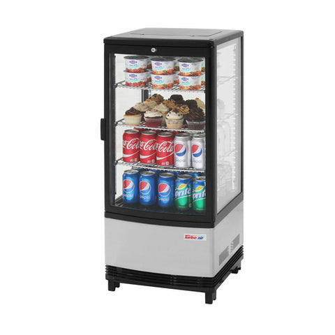 Turbo Air CRT-77-1R-N Diamond Show Case 3 Cu. Ft. Countertop Display Refrigerator