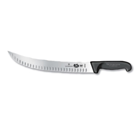 5.7323.31 Victorinox 12" Cimeter Knife w/ Granton Edge & Black Fibrox Handle-Victorinox Swiss Army