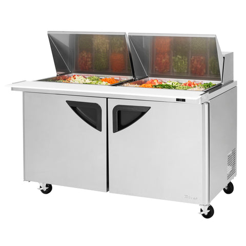 Turbo Air TST-60SD-24-N 60" 2-Door Super Deluxe Mega Top Refrigerated Sandwich/Salad Prep Table