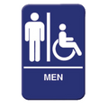 PLIS6914BL Thunder Group 6" x 9" Men/Accessible Sign-Thunder Group