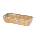 1116W Tablecraft 9" x 3-1/2" x 2" Rectangular Woven Rattan Basket-Tablecraft Products