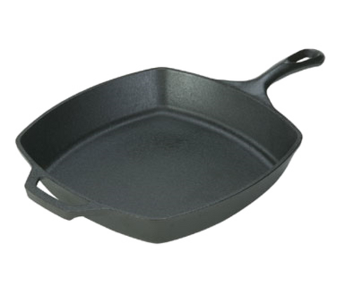 Lodge L8SQ3 Square Cast Iron Classic Skillet, 10.5 in.