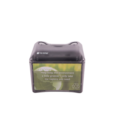 San Jamar H4005TBK Venue Tabletop Napkin Dispenser, Fullfold, 200 Napkins, Black