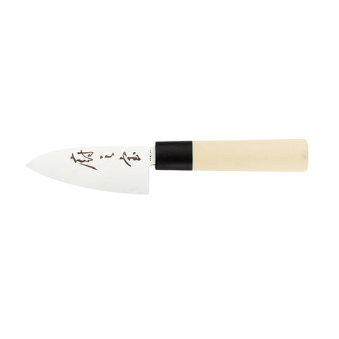 Mercer Culinary M24204PL 4 Inch Deba Utility Knife with Santoprene Handle