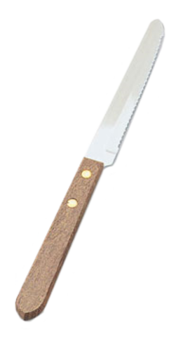 Vollrath 48147 Wood-Handled Serrated Steak Knife