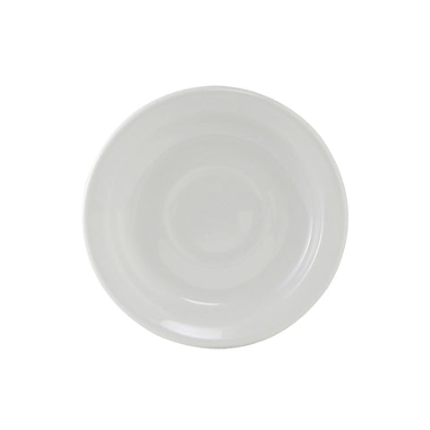 CLE-057 Tuxton Colorado 5-7/8" White Narrow Rim China Saucer