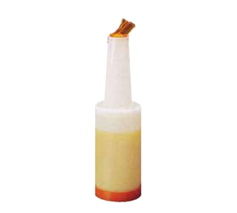 Tablecraft Products 8032X PourMaster Complete 1 Qt. Orange Pour Bottle