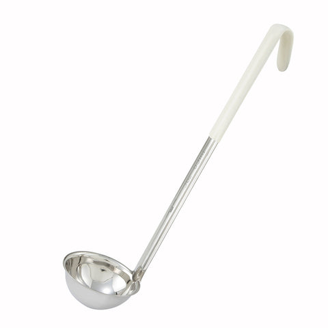 LDC-3 Winco 3 Oz. Stainless Steel Ladle w/ Ivory Handle-WINCO