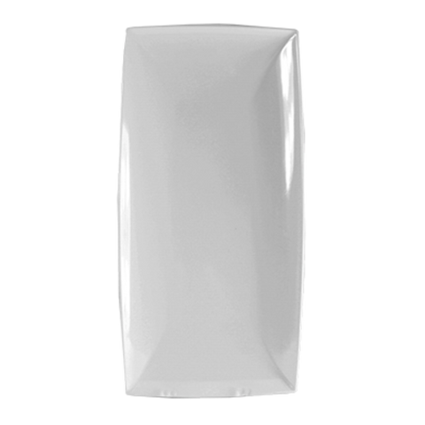 49168WT Thunder Group 16-1/8" x 8" Classic White Melamine Rectangular Tray-Thunder Group