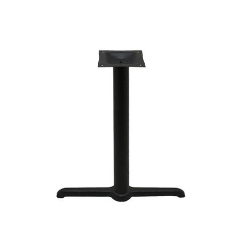 Oak Street Manufacturing B530-STD Black Standard Height Table Base with 5" x 30" Base Spread